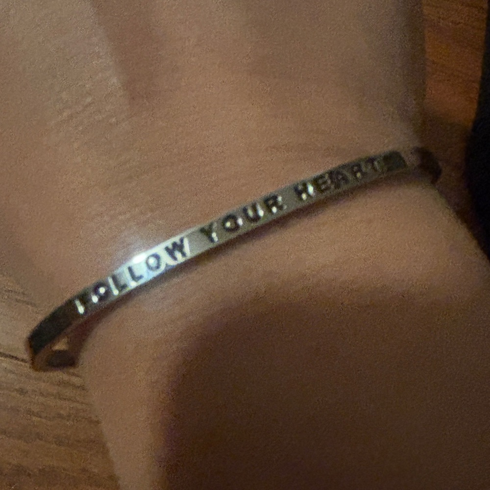 Mantra cuff bracelet - never worn, NWOT
